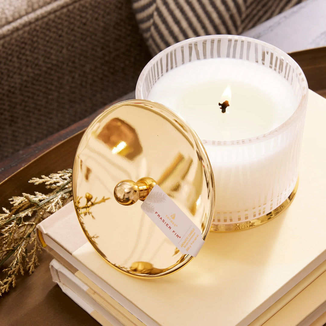Frasier Fir Gilded Medium Poured Candle