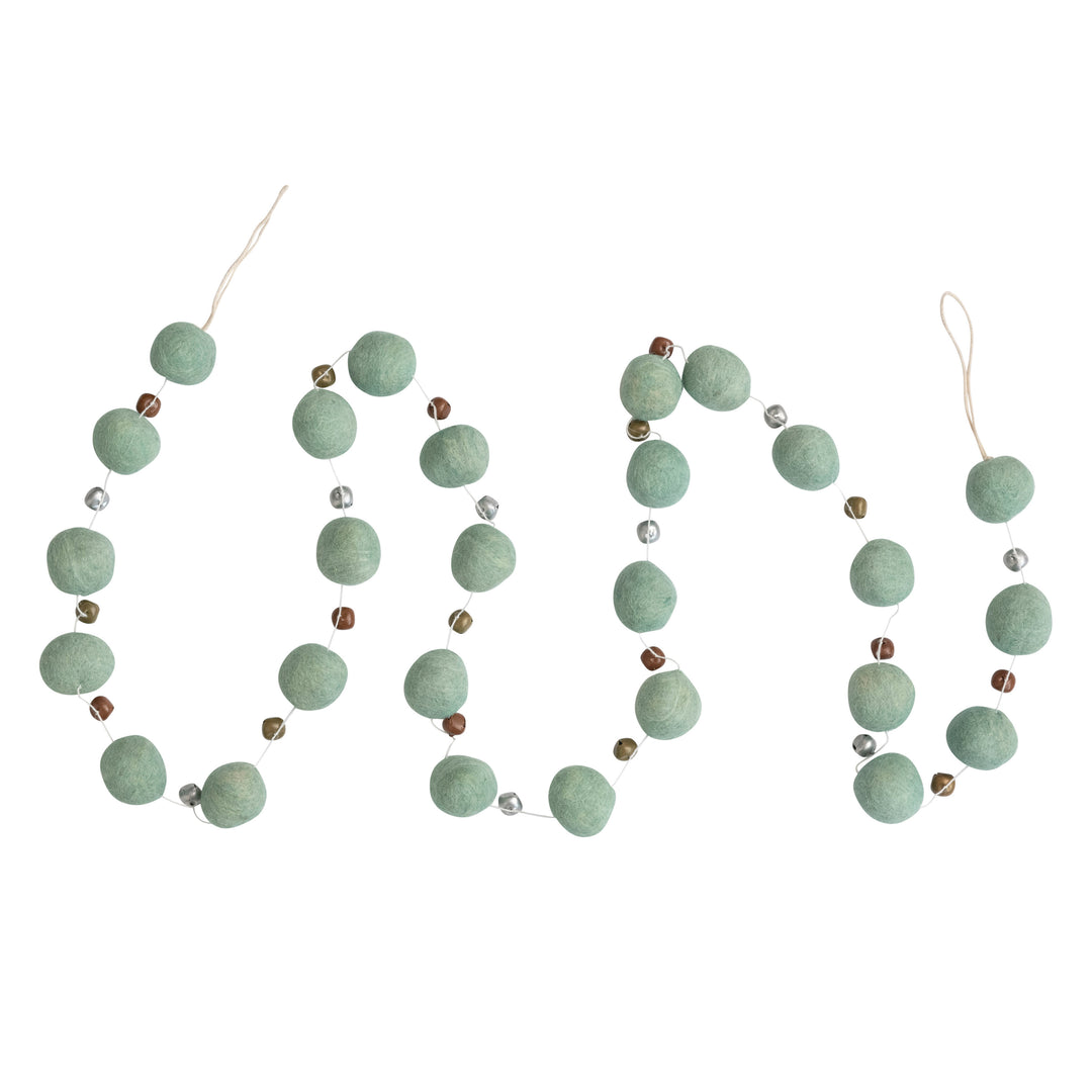 Felt Ball w/Bells Garland