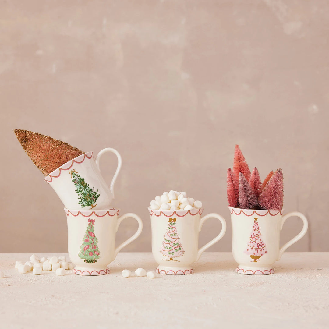 Stoneware Mug w/Christmas Tree