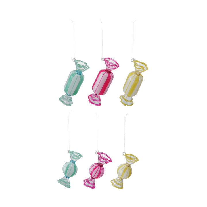 Glass Candy Shaped Ornament