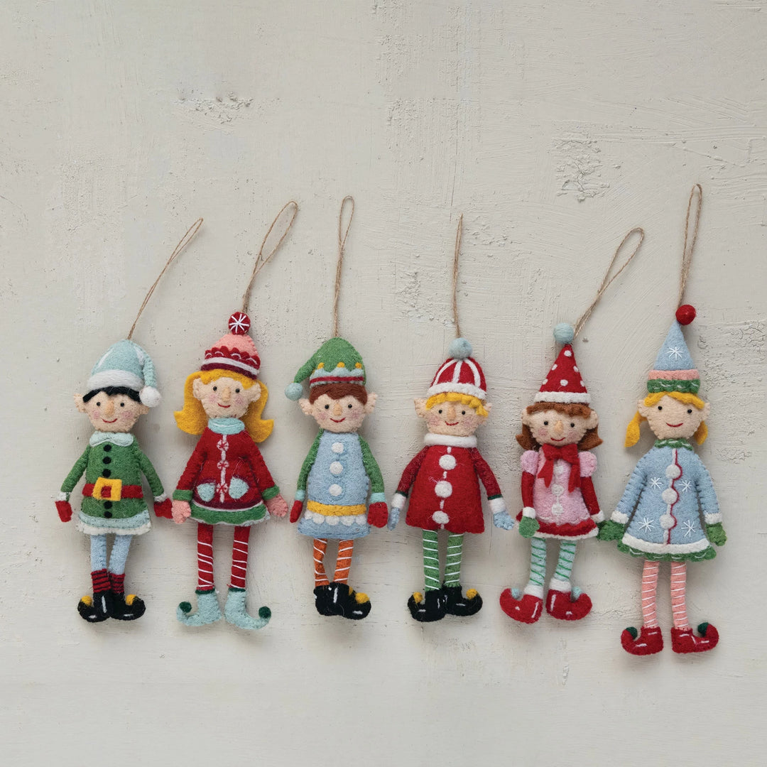 Felt Elf Ornament