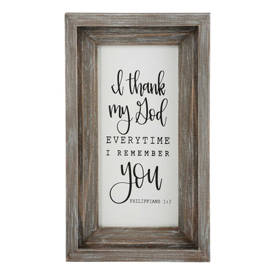 Thank God Framed Board