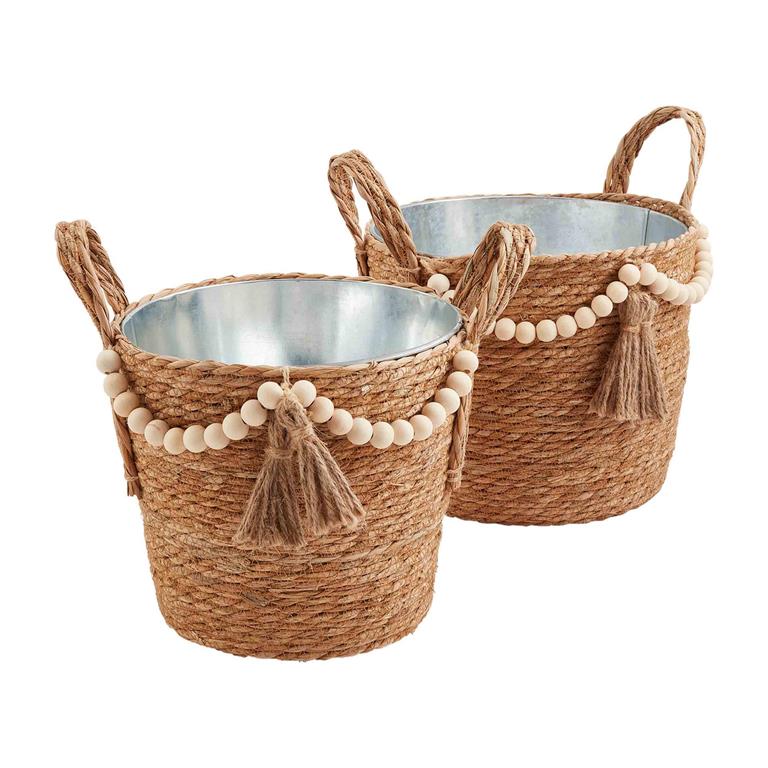 Beaded Party Tub Basket