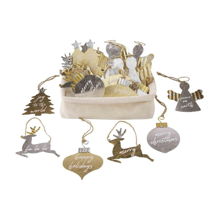 Metallic Sentiment Ornament