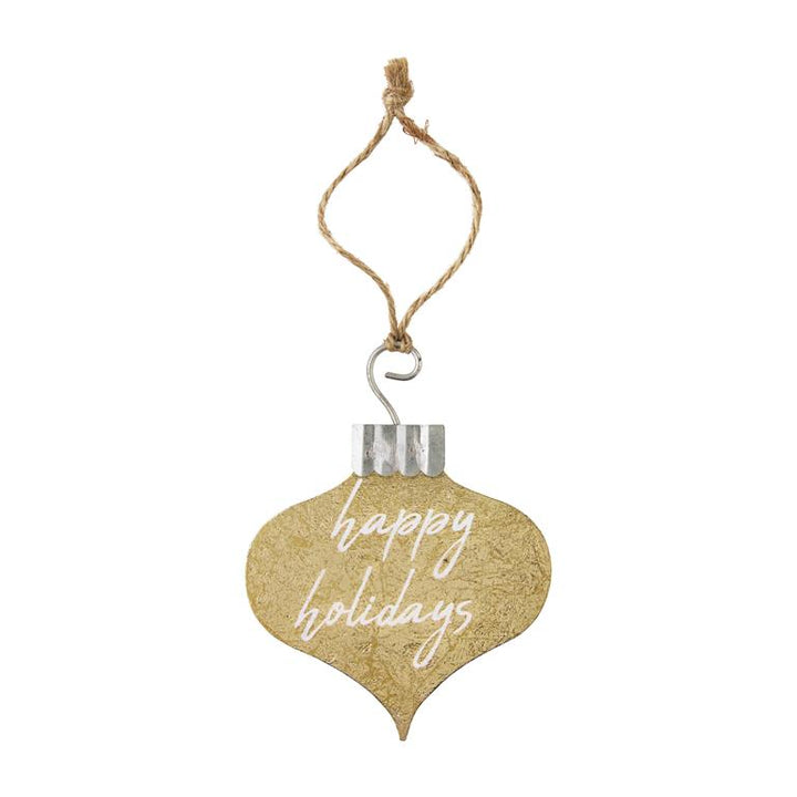 Metallic Sentiment Ornament
