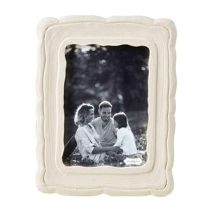 White Scallop Frame