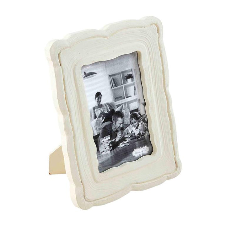 White Scallop Frame
