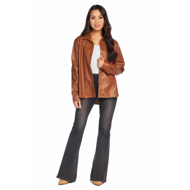 Brown Salem Shacket