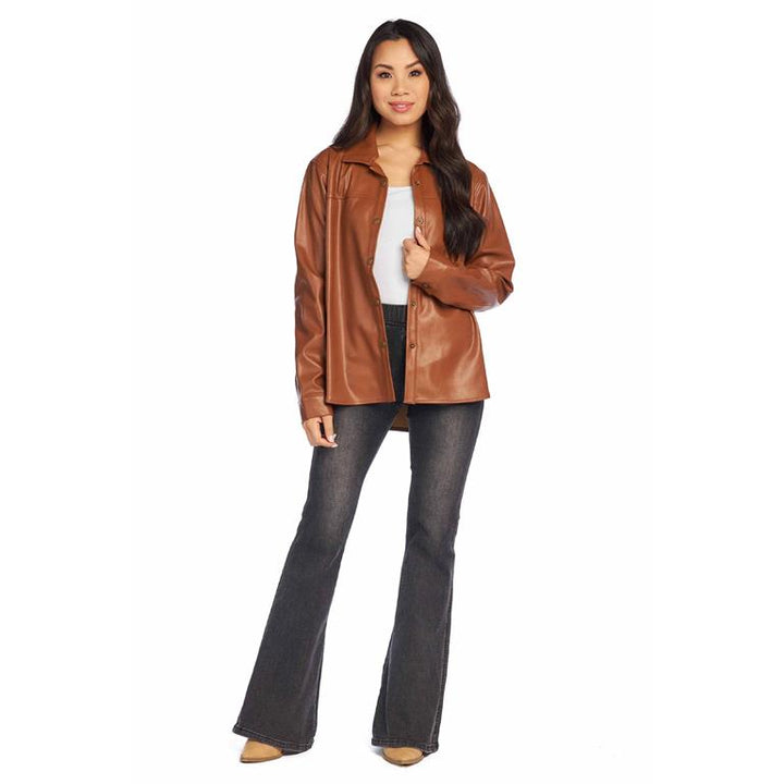 Brown Salem Shacket