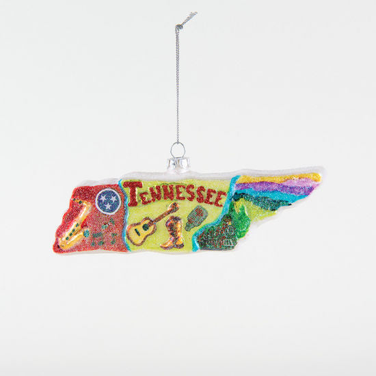 Glass Tennessee Ornament