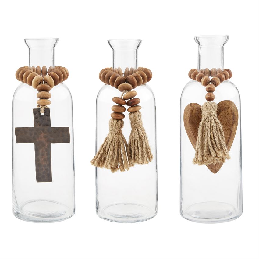 Beaded Bud Vases
