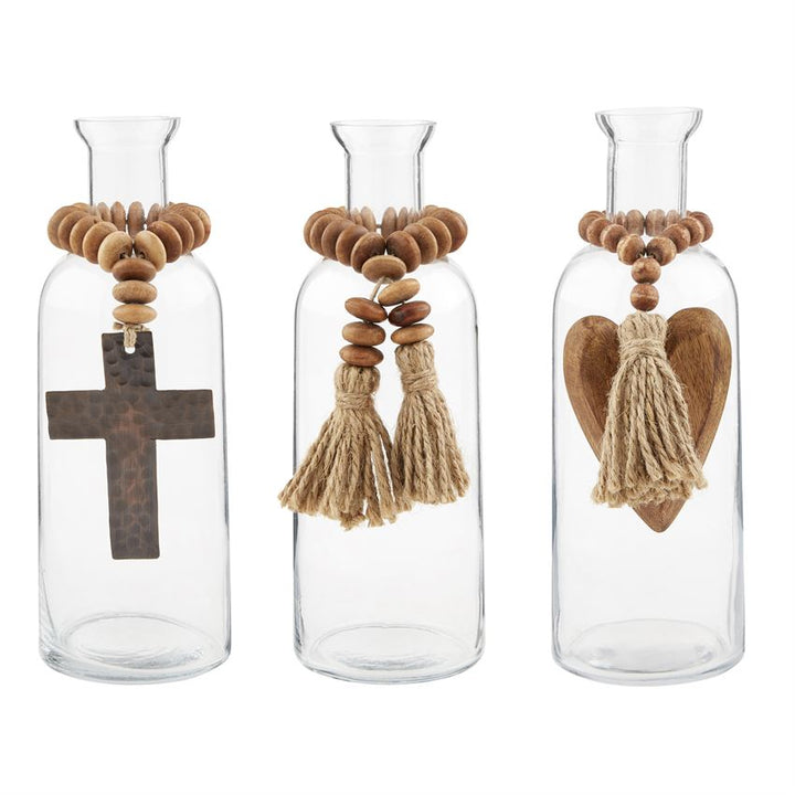 Beaded Bud Vases