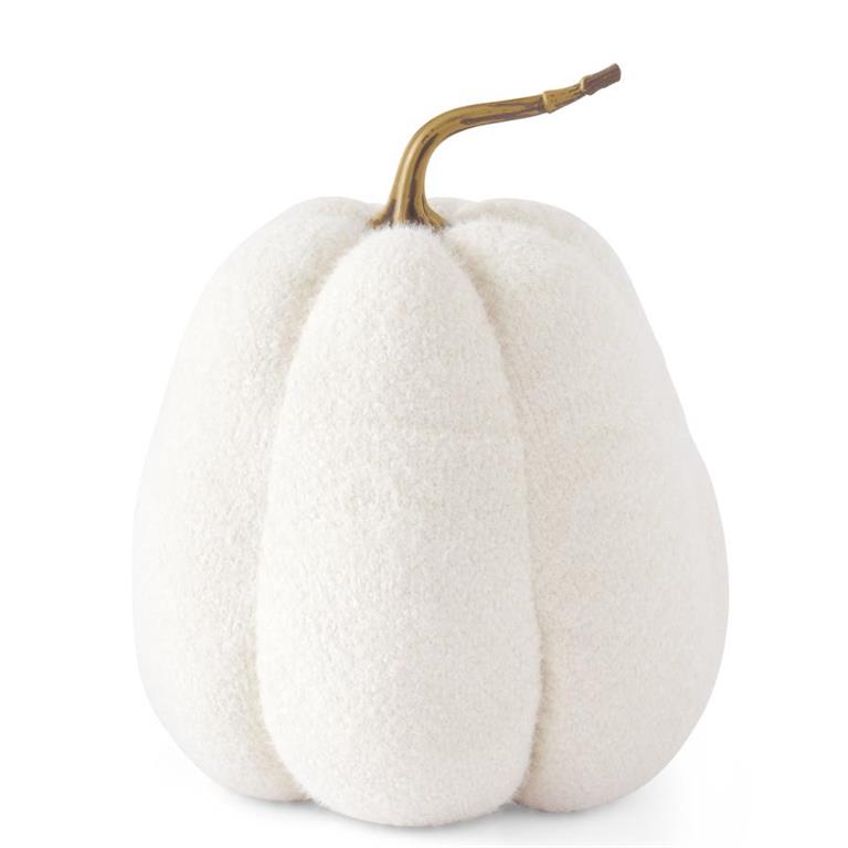 Fuzzy White Knit Gourd